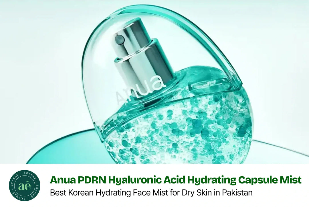 Anua PDRN Hyaluronic Acid Hydrating Capsule Mist Korean face mist for dry and dehydrated skin available at Skinae.pk