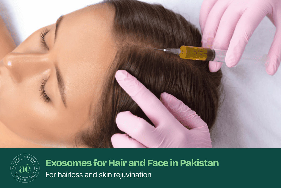 Exosomes treatment for hair and skin in Pakistan – benefits, price, and products available at Skinae.pk