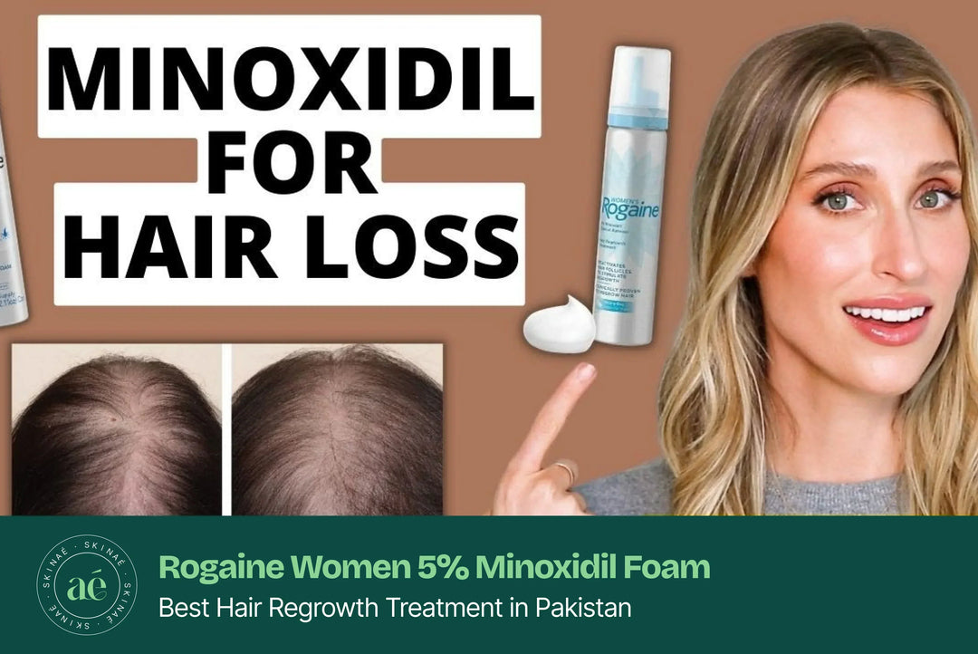 Women’s Rogaine 5% Minoxidil Foam for Hair Loss and Hair Regrowth – Available at skinae.pk