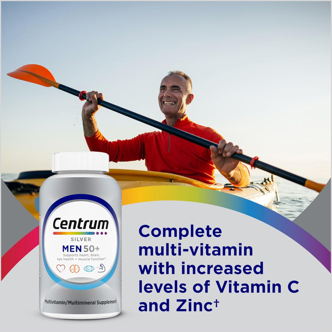 Centrum Silver Men's Multivitamin for Men 50 Plus 100 Tablets - Skinae