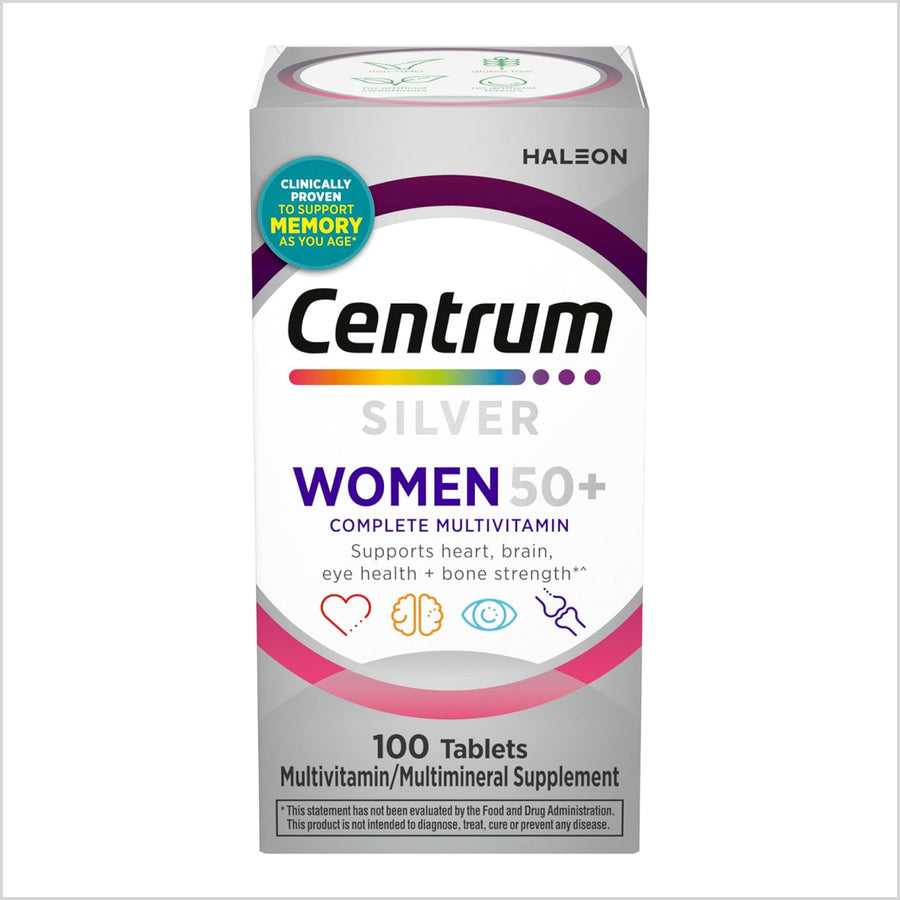 Centrum Silver Women 50 Plus Multivitamin 100 Tablets - Skinae