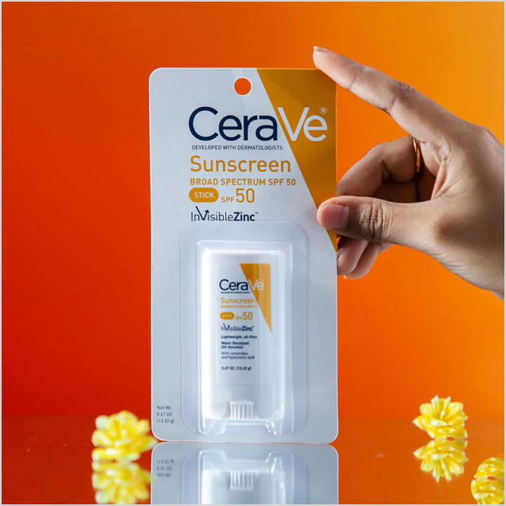 CeraVe Hydrating Mineral Sunscreen SPF 50 Stick - Made in USA - Skinae.pk
