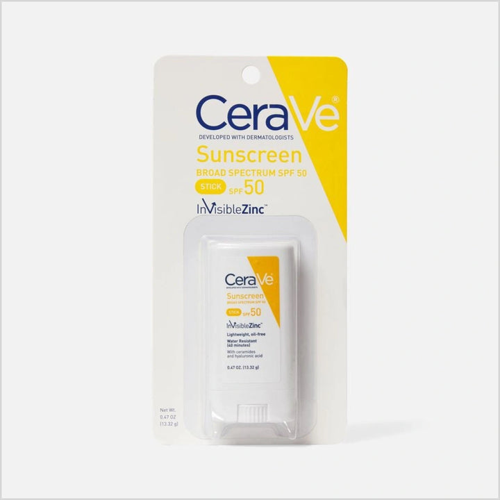CeraVe Hydrating Mineral Sunscreen SPF 50 Stick - Made in USA - Skinae.pk
