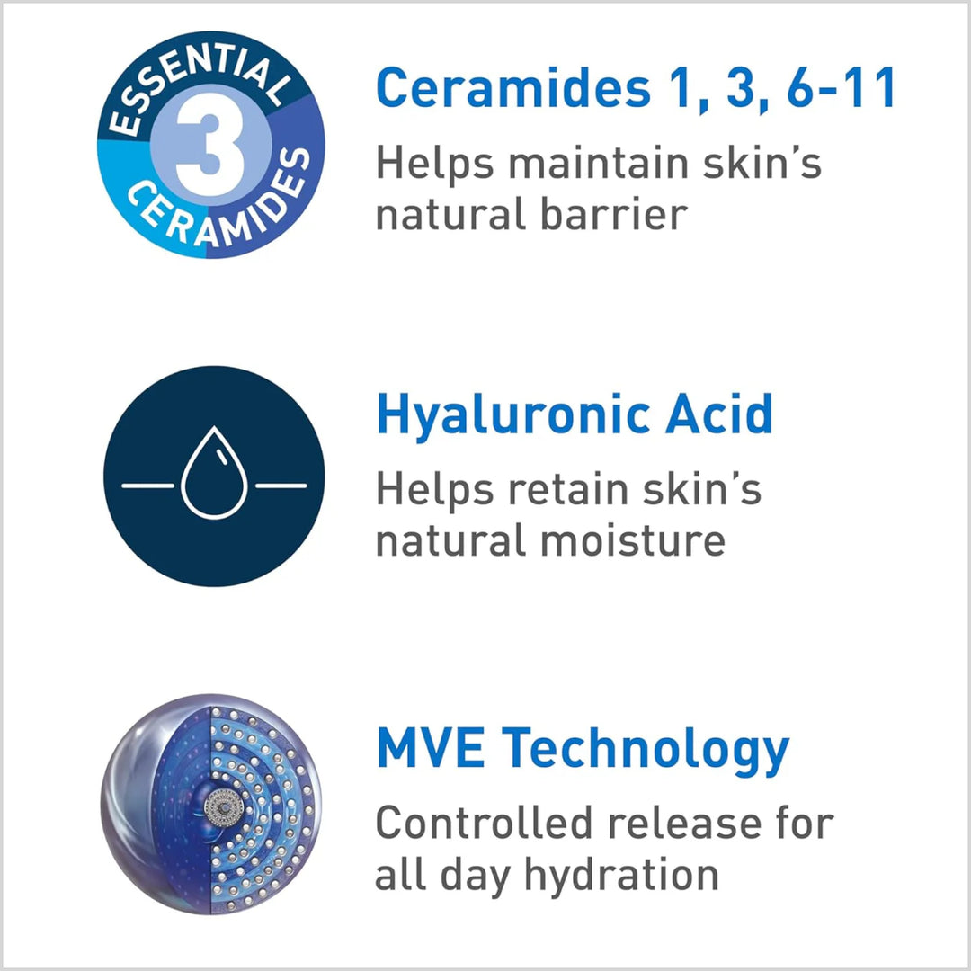 CeraVe Hydrating Facial Cleanser 237ml gentle moisturizing face wash - made in USA - Skinae