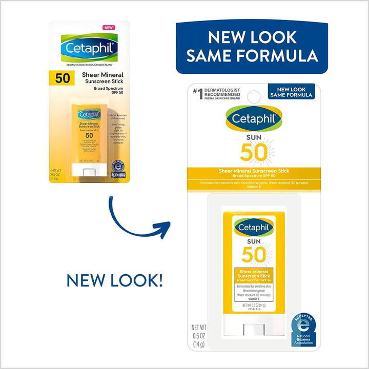 Cetaphil Sheer Mineral Sunscreen Stick SPF 50 – Broad Spectrum Sunscreen in Pakistan - Skinae