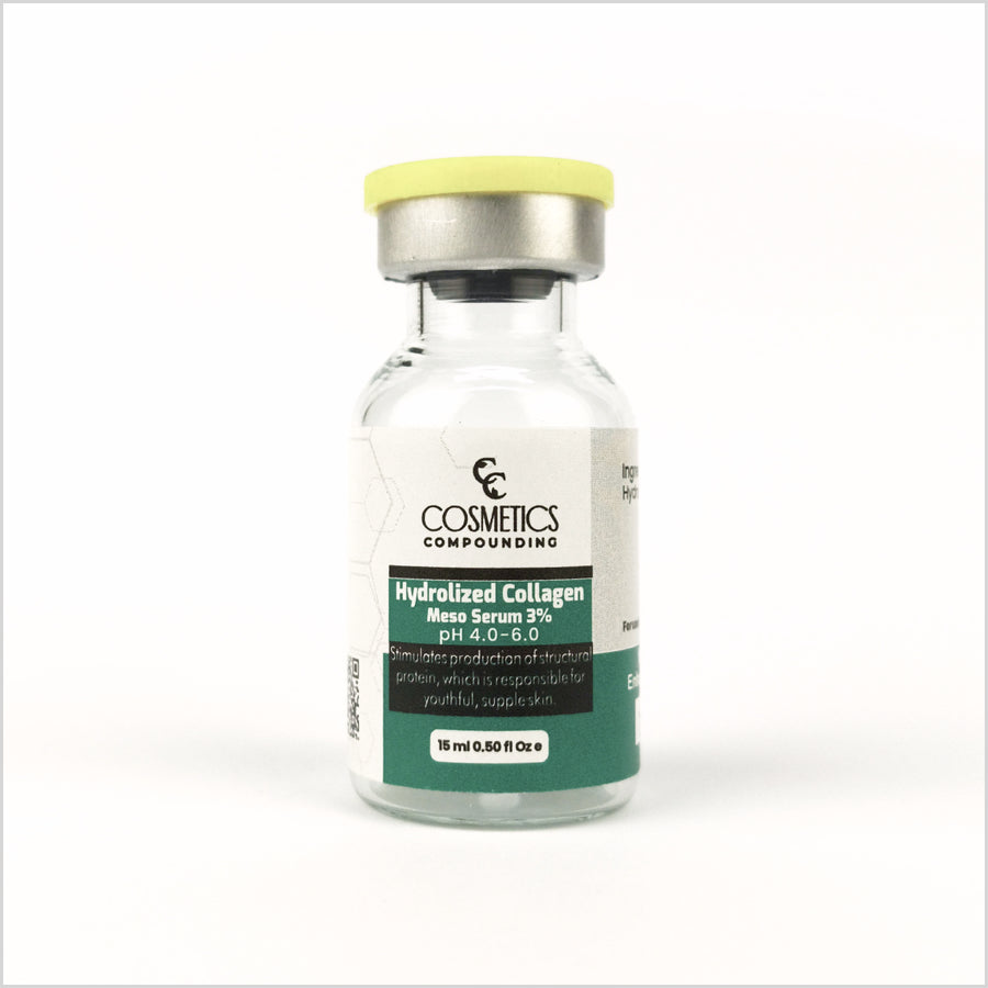 Vial of Cosmetics Compounding Hydrolyzed Collagen Meso Serum - Skinae.pk