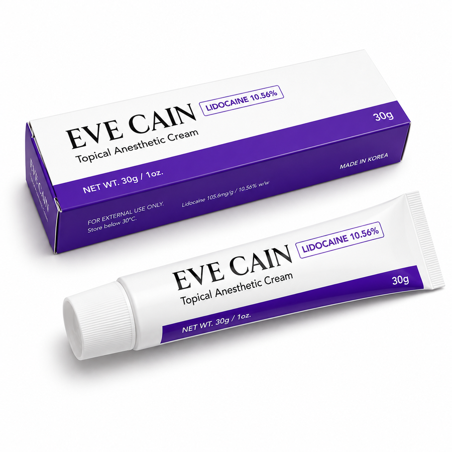 Eve Cain Numbing Cream 10.56% Lidocaine 30g in Pakistan - Made in Korea - Skinae.pk