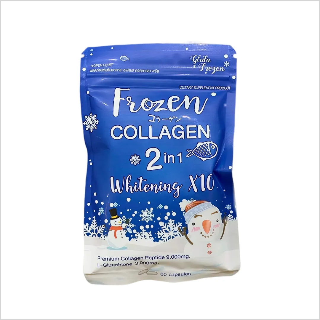Original Gluta Frozen Collagen Whitening 2 in 1 Capsules - made in Thailand - Skinae.pk