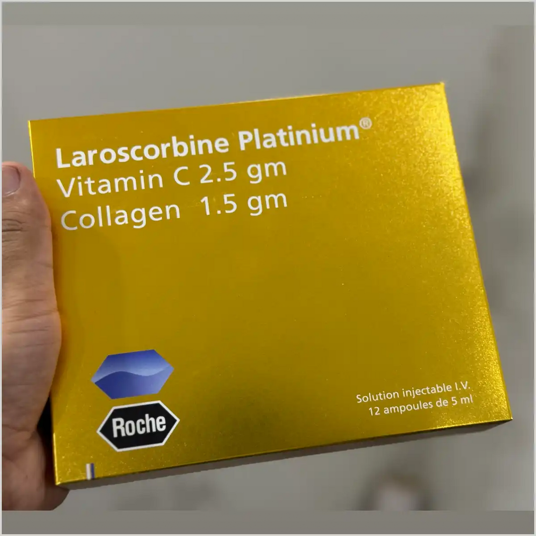 Laroscorbine Platinum Vitamin C 2.5gm Collagen 1.5gm injection - Roche Whitening Injection