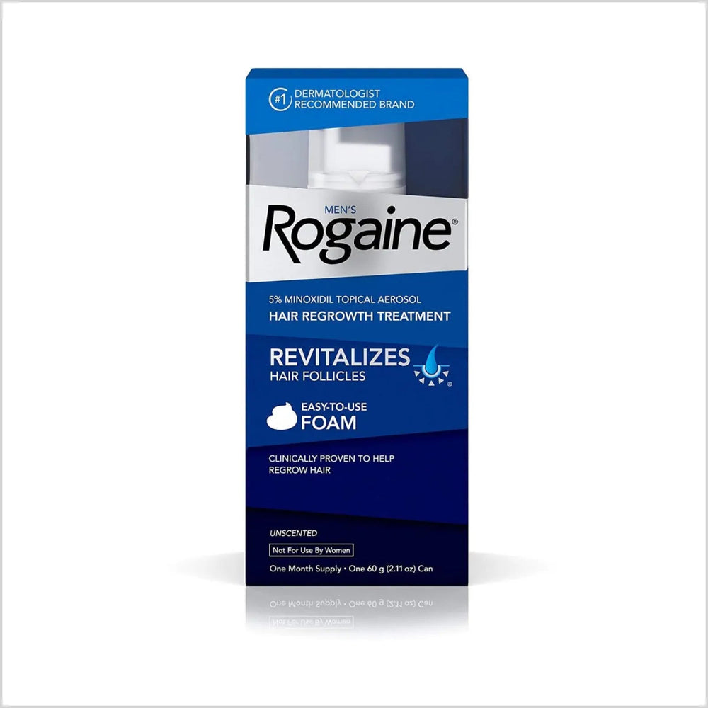 Men's Rogaine/Regaine 5% Minoxidil Foam for Hair Loss and Hair Regrowth Rogaine