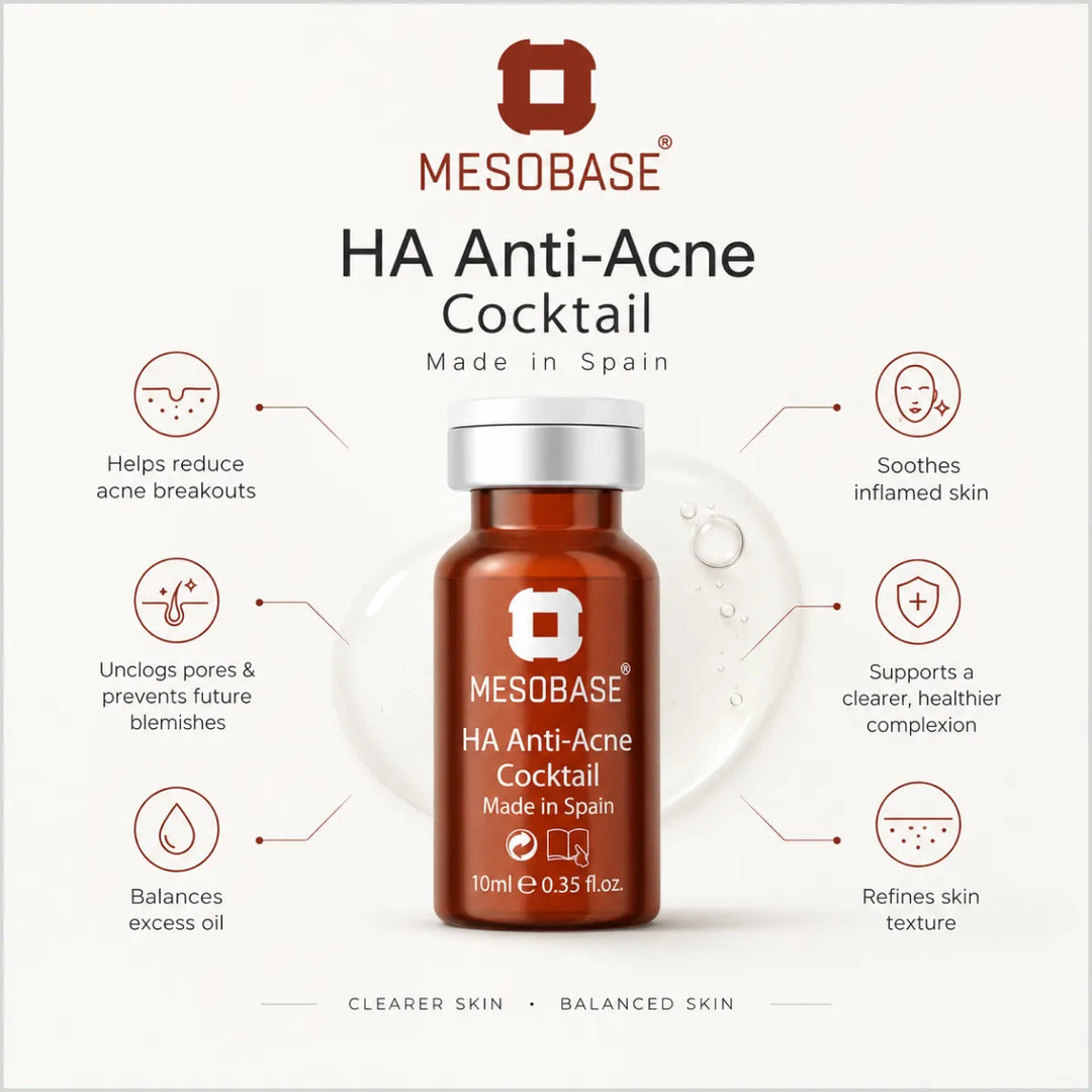 H.A Anti Acne Cocktail for Acne Treatment 10ml - MESOBASE - Made in Spain