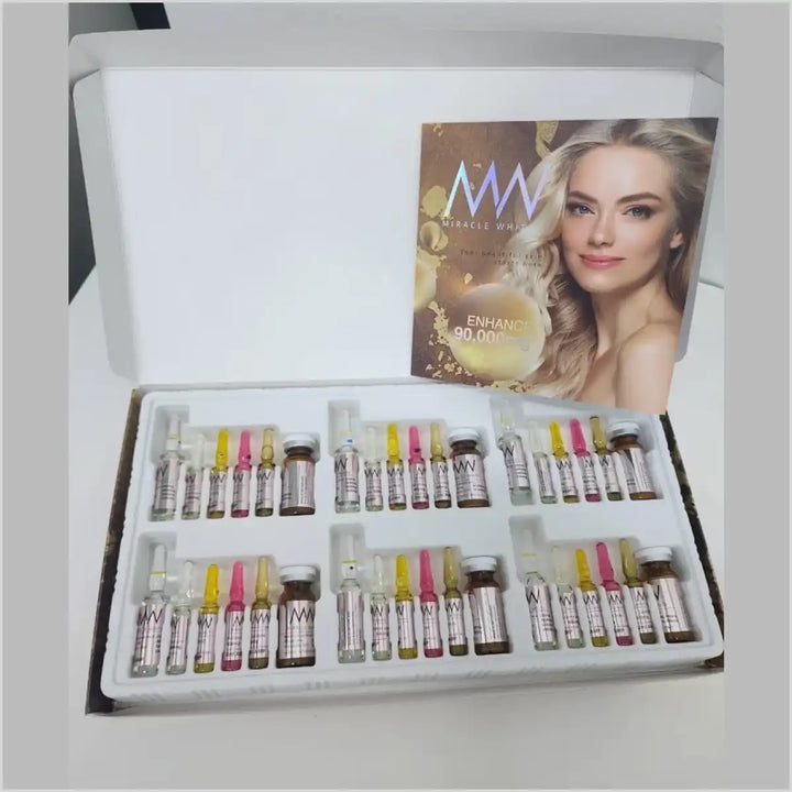 Miracle White 90000mg Enhance Skin Whitening Injections – 6 sessions