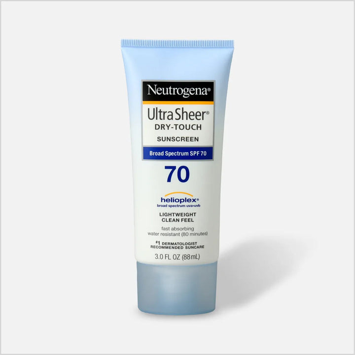 Neutrogena® Ultra Sheer® Dry-Touch Sunscreen Lotion Broad Spectrum SPF 70, 3 Fl. Oz - Made in USA Neutrogena - Skinae.pk