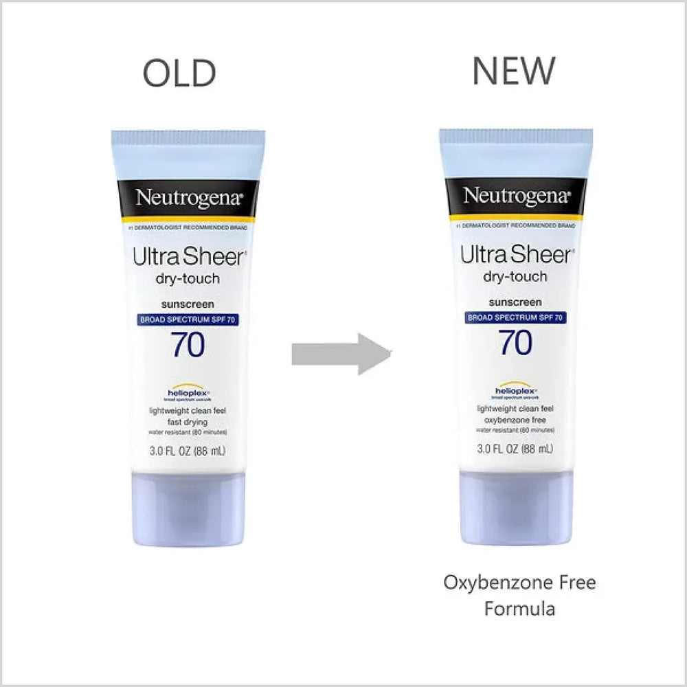 Neutrogena Ultra Sheer Dry-Touch Sunscreen SPF 70 – Best sunscreen for oily skin in Pakistan - Made in USA - Skinae.pk