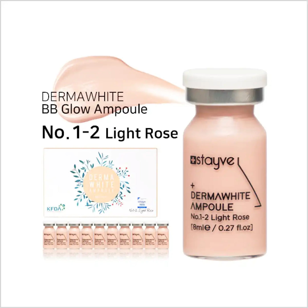 Original Stayve BB Glow Foundation Dermawhite Ampoule No. 1-2 Light Rose - 8ml