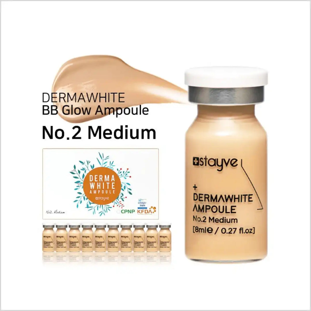 Original Stayve BB Glow Foundation Dermawhite Ampoule No. 2 Medium - 8ml