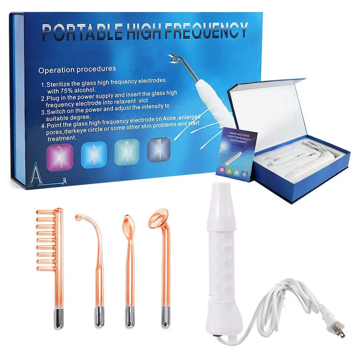 High-Frequency Electrode Wand - High-Frequency Facial Wand - Skinae