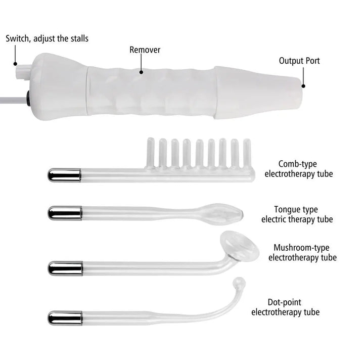 High-Frequency Electrode Wand - High-Frequency Facial Wand - Skinae