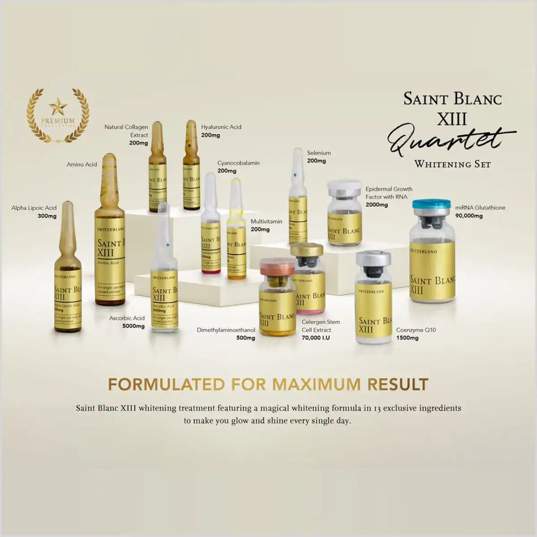 Saint Blanc XIII Glutathione Whitening Injection - 4 sessions