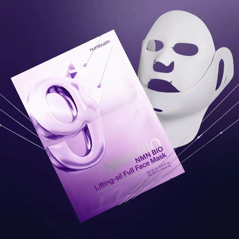 Numbuzin No.9 NAD+ Bio Lifting-Sil Face Mask for jawline firming – Made in Korea - Skinae