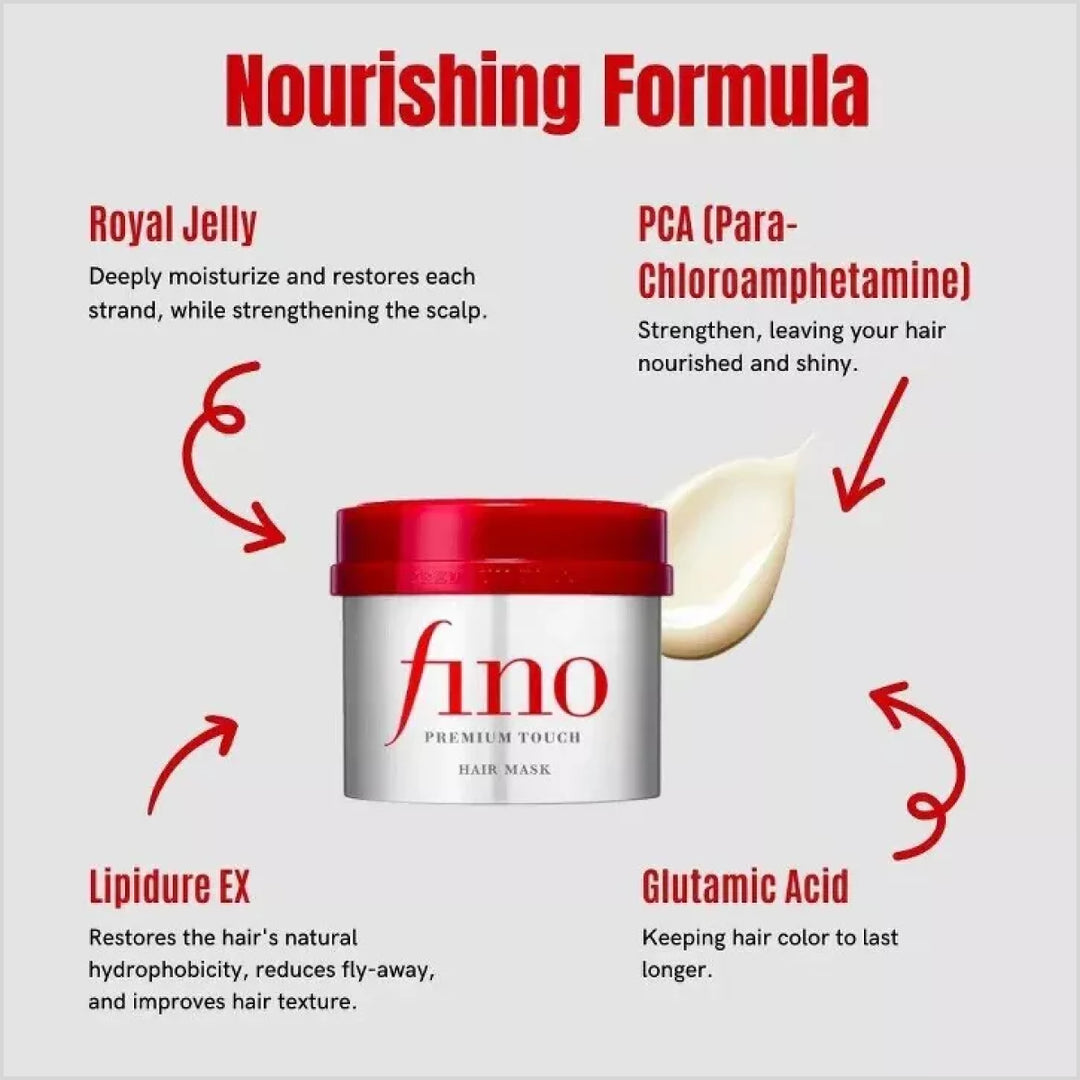 Fino by Shiseido Premium Touch Hair Mask Treatment - Made in Japan - Skinae