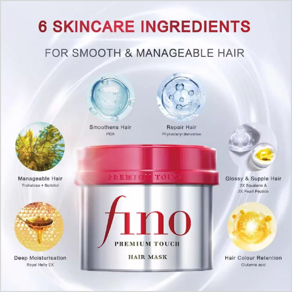 Fino by Shiseido Premium Touch Hair Mask Treatment - Made in Japan - Skinae