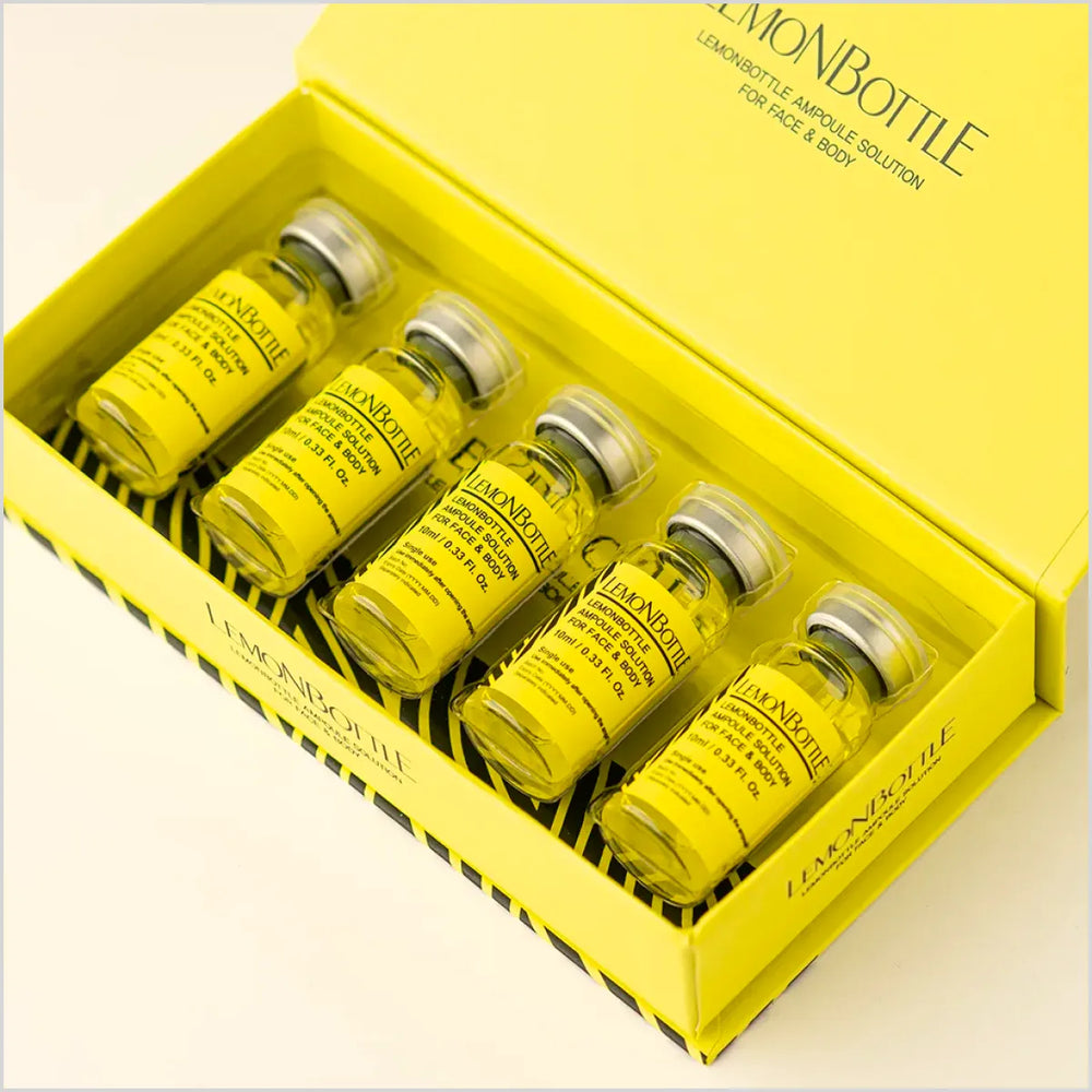 Lemon Bottle Fat Dissolving Injection 5 vials top view - Skinae